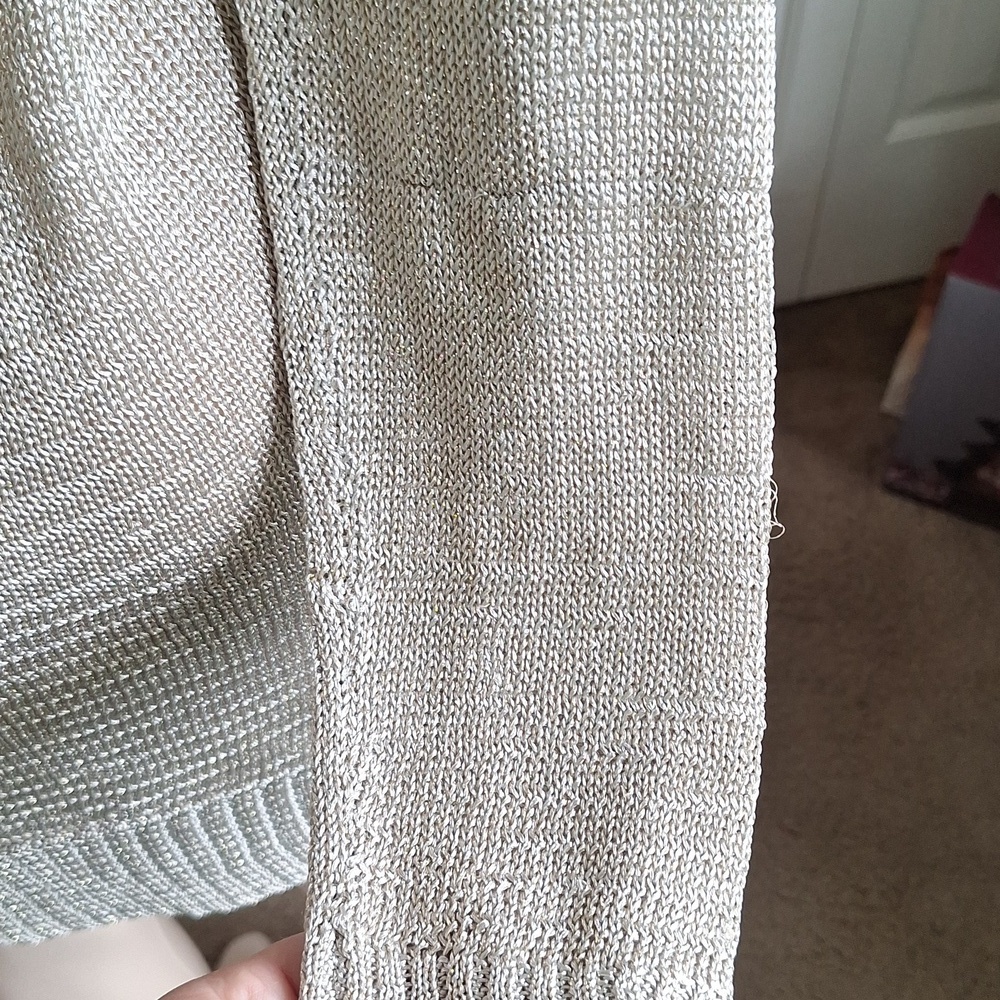 🎁Chic Metallic Cardigan Sweater Size M FREE with any Bundle Purchase - Picture 7 of 13